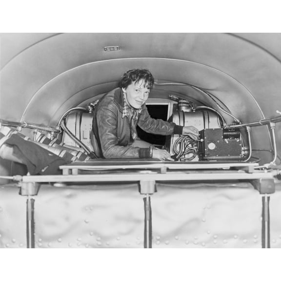 Amelia Earhart (1897-1937) History (24 x 18)