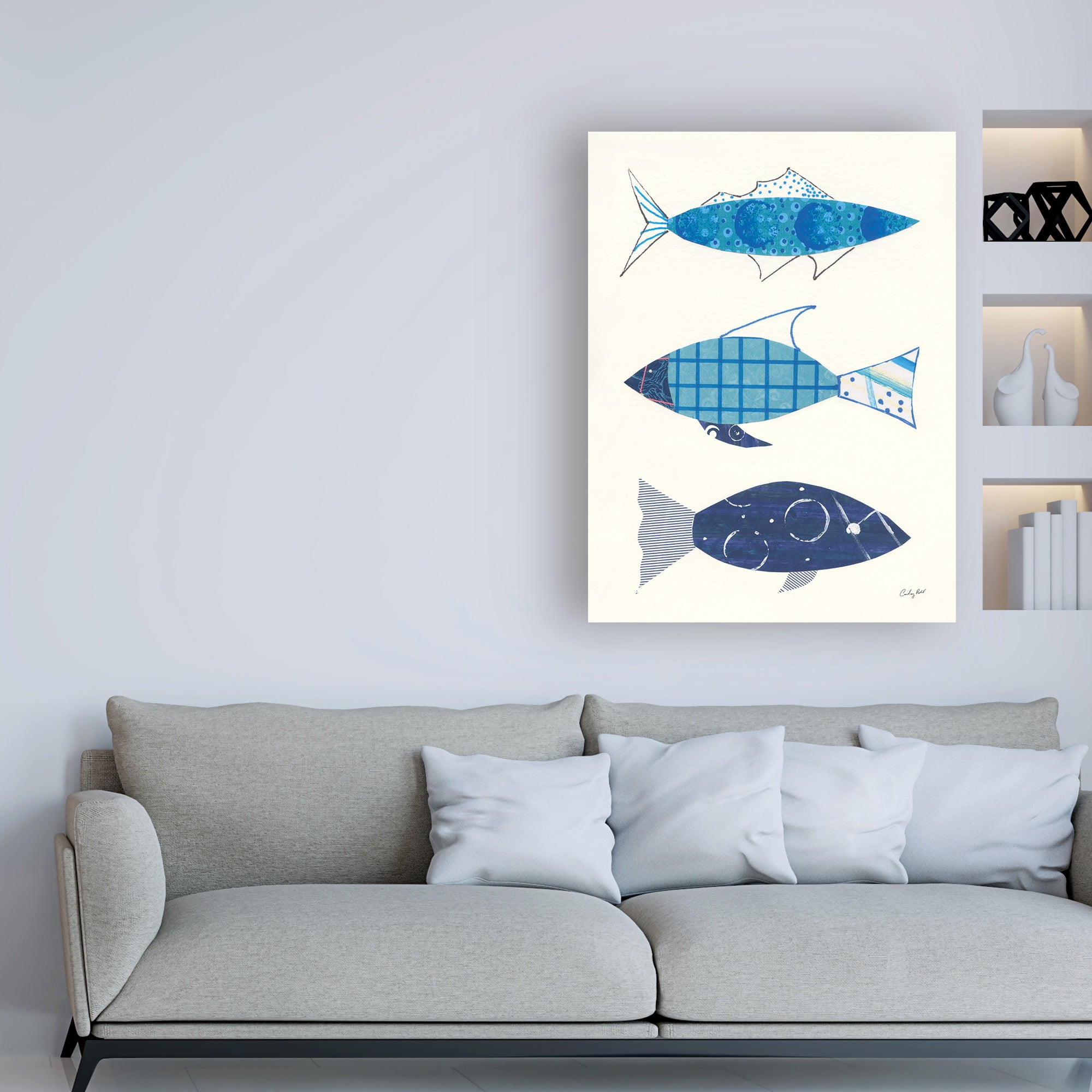 Trademark Fine Art 'Go With the Flow III' Canvas Art by Courtney Prahl