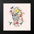 thumbnail image 2 of Seven Trees Design 12x12 Black Modern Framed Museum Art Print Titled - Flower Girl II, 2 of 5
