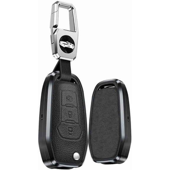 Key Case Holder Protector Keychain for Ford Ranger Escape Expedition Explorer Fusion Flip Alloy Key Fob Cover