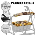 thumbnail image 5 of HELLHERO Rollator Walker Seat Back Cover Protective Cover Seat & Back Covers & Horse Sunflower Easy Install Lightweight for Seniors, 5 of 7