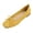 Yellow, variant on Abomasnow Womens Flock Bow Decor Square Toe Slip‑On Ballet Flat Shoes Casual Lightweight Going Out Shoes