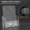 thumbnail image 2 of MaxGear Plastic Acrylic Brochure Literature Holders Clear, 2-Pack, 2 of 7