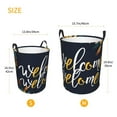 thumbnail image 3 of Cauagu Sunflower Welcome A for Laundry Basket,Collapsible Organizer Basket for Storage Bin Toy Bins Gift Baskets Bedroom Clothes Children Nursery Hamper -Small, 3 of 7