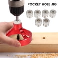 thumbnail image 1 of Drill Guide Positioner Vertical Drill Guide Positioner Straight Carpentry Hole Puncher Locator Jig Hinged Woodworking Tool, 1 of 8