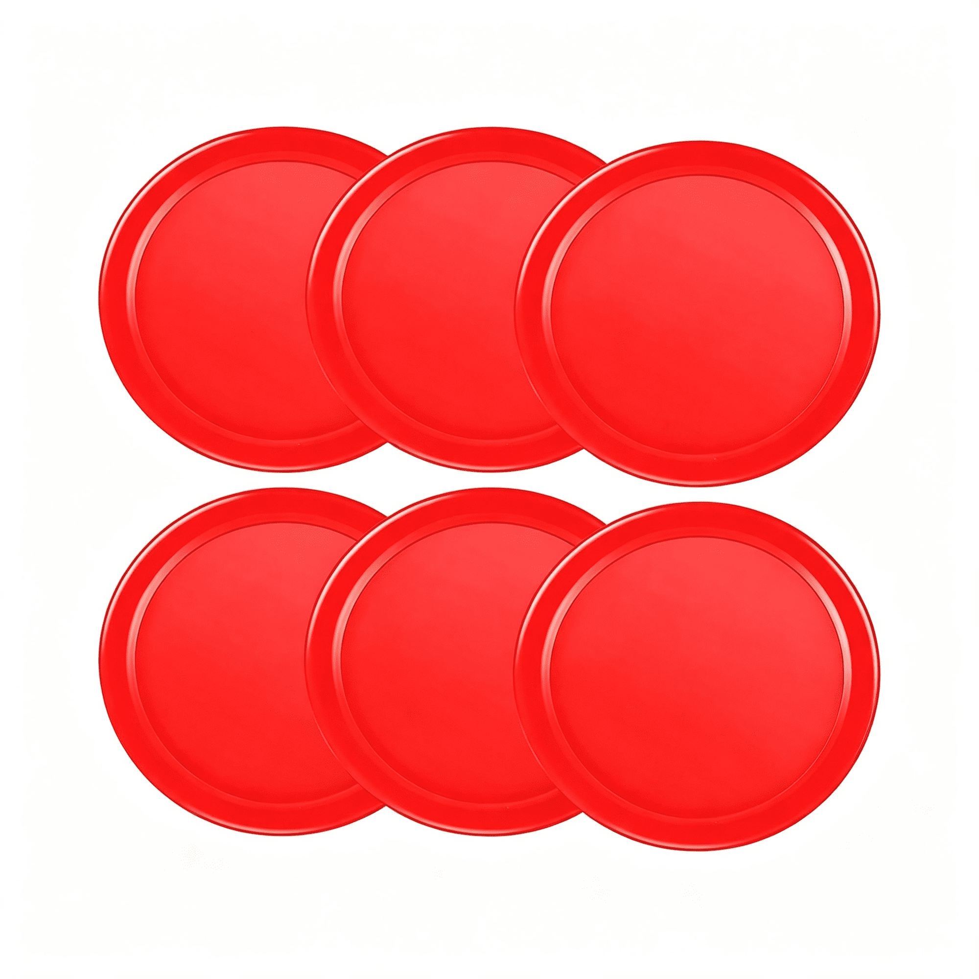 BESTSKY 3 1/4 Inches Air Hockey Pucks 6 Pack Full Size Heavy Replacement Pucks for Game Tables Equipment Accessories Durable Air Hockey Pucks