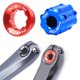 thumbnail image 5 of Tornillo de tapa de manivela M20 Juego de bielas Bicicleta de carretera Pernos ligeros Tuercas CNC BMX MTB Rojo rojo con herramienta, 5 of 8