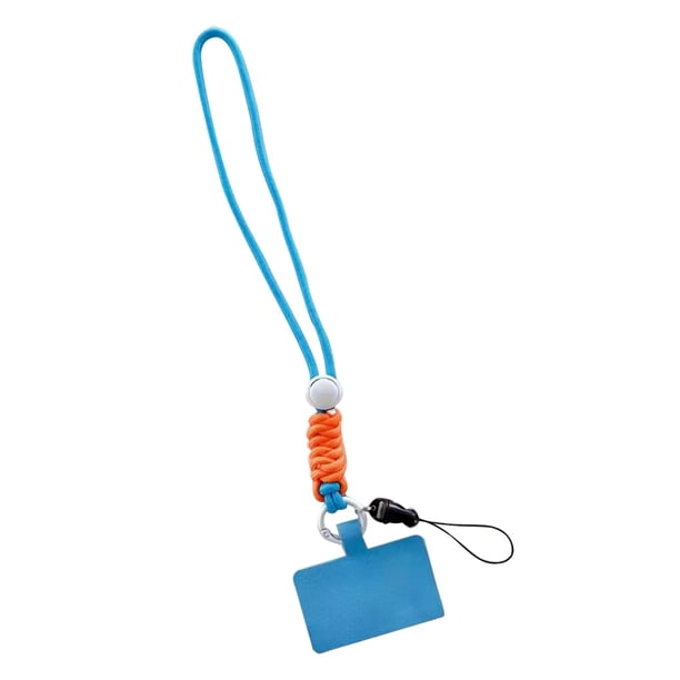 Monstrate Cordón para teléfono móvil con gancho, ajustable, desmontable, para colgar en el cuello, correas de cuerda, accesorio para acampar Teléfono y Comunicación Pantalón Corto Azul