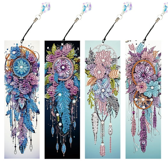 4pcs Diamond Art Painting Kit Roses Dreamcatcher