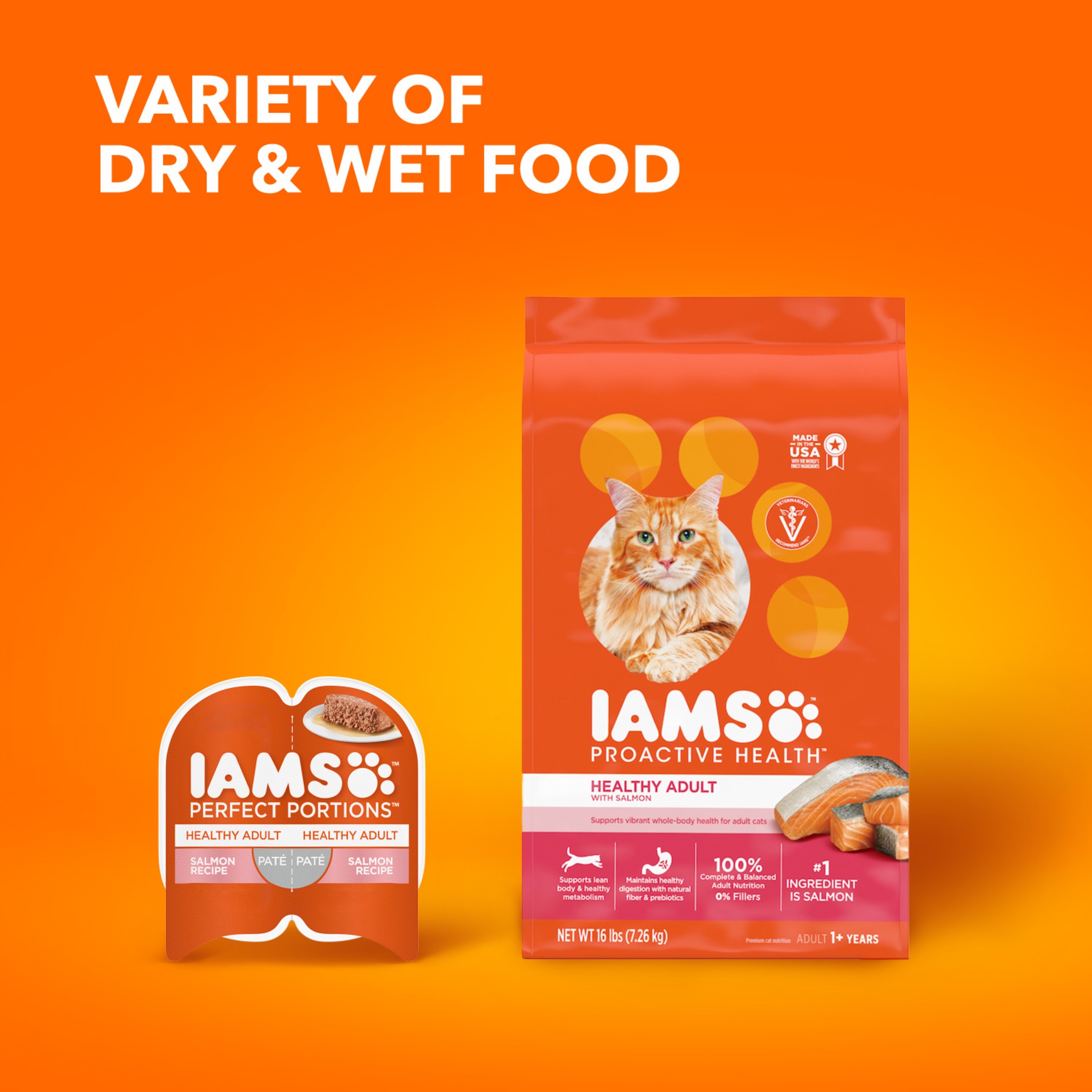 Iams Proactive Health Adult Dry Cat Food Salmon, 3.5 Lb photo 8