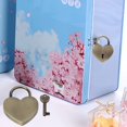 thumbnail image 1 of Heart Lock Love Lock with Key, Padlock for Jewelry Boxes and Small Suitcases 45x59mm, 1 of 7