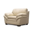 thumbnail image 1 of Sillón Individual de Piel Genuina ConfortoPiel Genova Marfil, 1 of 2