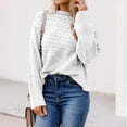 thumbnail image 2 of REDHOTYPE Femmes Col Rond Pull en Tricot en Vrac Casual Pull à Manches Longues Top, 2 of 3