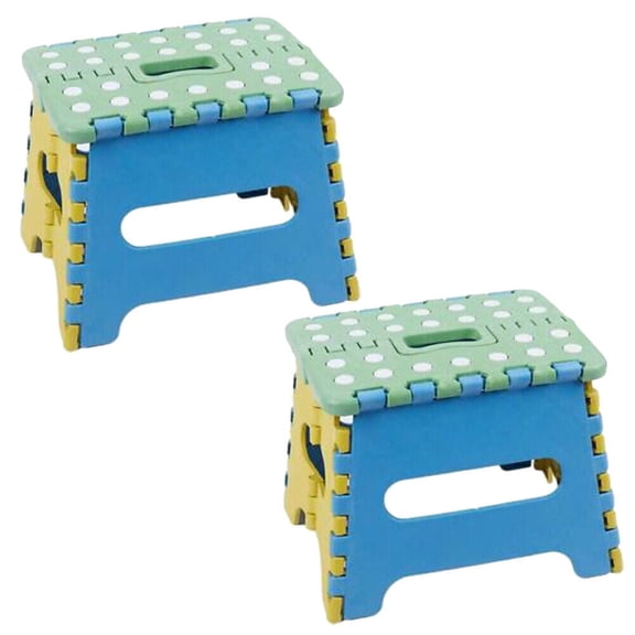 US 2 Pack Collapsible Folding Stool Anti-Slip Lightweight Kitchen Foot Step 7"