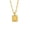 D, variant on A-Z Square Initial Pendant Necklace for Men Women Stainless Steel NK Chain Minimalist Alphabet Charm Choker Modern Geometric Letter M