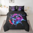 thumbnail image 2 of Homewish Cartoon Game Console Bedding Comforter Set, Modern Video Game Player King Bedding Sets, Teens Kids Boys Girls Reversible Bed Sheets, Microfiber Bedroom Decor, 2 of 7