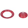 thumbnail image 4 of Start Stop Button Trim§engine Start Button Cover§engine Push Button Trim§keyless Ignition Button Trim§engine Start Button Sticker§car Interior Styling 2pcs Engine Start Stop, 4 of 6