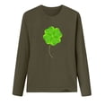 thumbnail image 4 of FAIWAD Hauts de la Saint-Patrick pour Femmes à Manches Longues, Col Rond, Imprimés, Décontractés, Tuniques Grande Taille, 4 of 4
