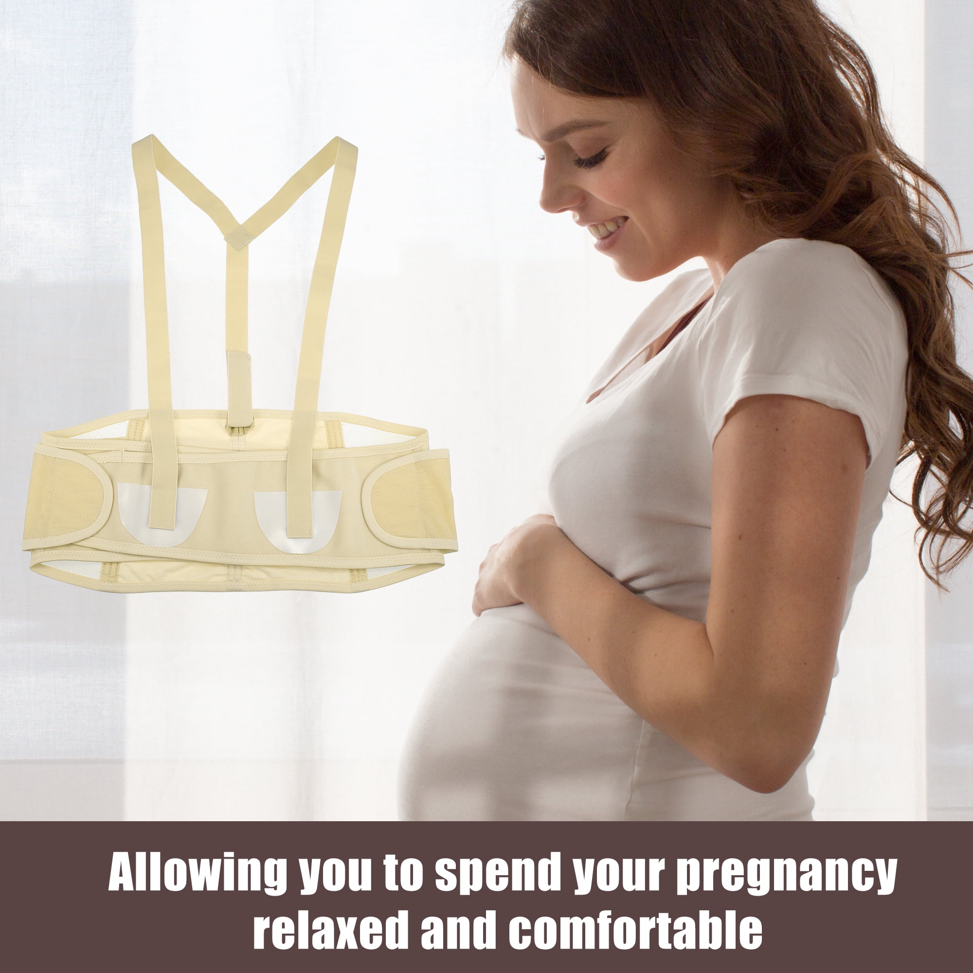 Unique Bargains Maternity Belt Abdomen Back Support Pregnancy Band Shoulder Strap