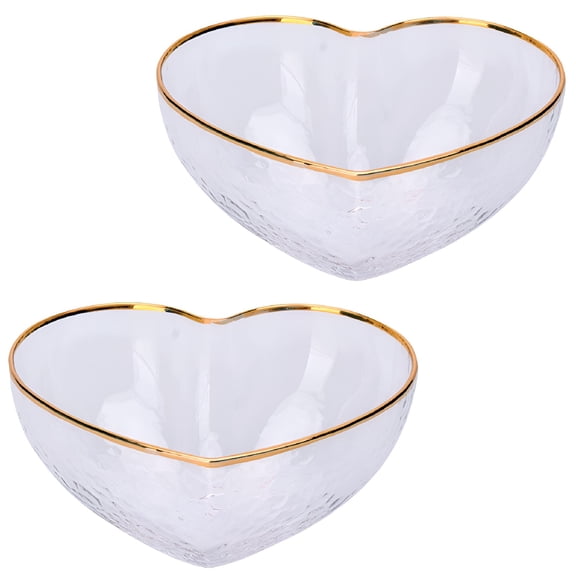 ACDANC 2 Pcs Dessert Bowl Mix Candy Serving Salad Glass Snacks Multi-functional Decorate