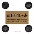 thumbnail image 6 of Evergreen 16 x 28 Inches Welcome-ish Door Mat | Non-Slip Rubber Backing | Dirt catching Natural Coir | Indoor and Outdoor Home Decor, 6 of 6