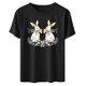 thumbnail image 4 of Haivin Womens 2026 Summer Round Neck Loose Tops Easter Printed Fashion Blouse T Shirt Dressy Casual Short Sleeve Shirts, 4 of 6