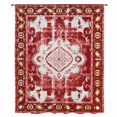 thumbnail image 2 of Red Boho Sheer Curtains 54 Inches Long, Multicolored Colorful Tainted Pattern Tribal Light Filering Curtains, Breathable Simi Curtain Privacy Drapes for Kitchen Bathroom Small Window Treatment, 2 of 9