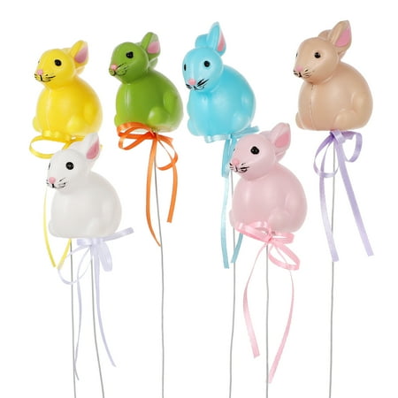 

6Pcs Easter Stimulation Animal Decoration Plastic Animal Figure Cutting Ornament