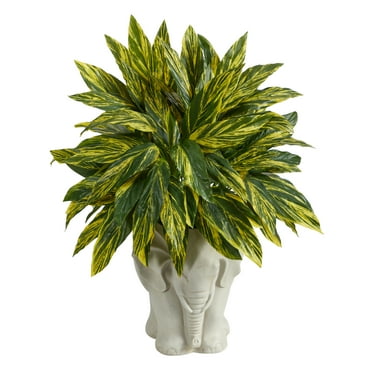 Nearly Natural 3 ft Artificial Bamboo Palm, Green
