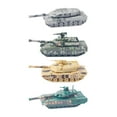 thumbnail image 1 of 4 piezas 1/100 modelo de tanque 4D modelo de tanque moderno 99A1 2A6 kits de construcción vehículo decoración del hogar para niños regalos de, 1 of 10