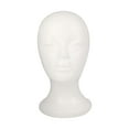 thumbnail image 3 of Mannequin Head Manikin Head Display White Stable Lightweight Scarf Jewelry Display Hairpiece Stand for Jewelry Home Barbershop Headphone Style C, 3 of 10