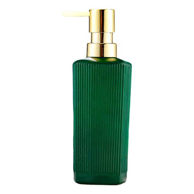 LCXmlly Distributeur Multifonction Portable Étanche en Verre Rechargeable 350ML Réutilisable Multifonction Lotion Shampooing Bain de Bouche