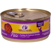 Angle View: Wellness Paté Smooth Loaf Canned Cat Food Turkey And Salmon Entrée -- 5.5 Oz