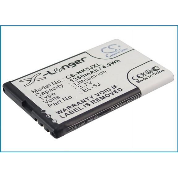 1200mAh BL-5J Battery for Nokia Lumia 520 X1-00 Lumia 526 Lumia 521 N900 Lumia 530 Asha 201