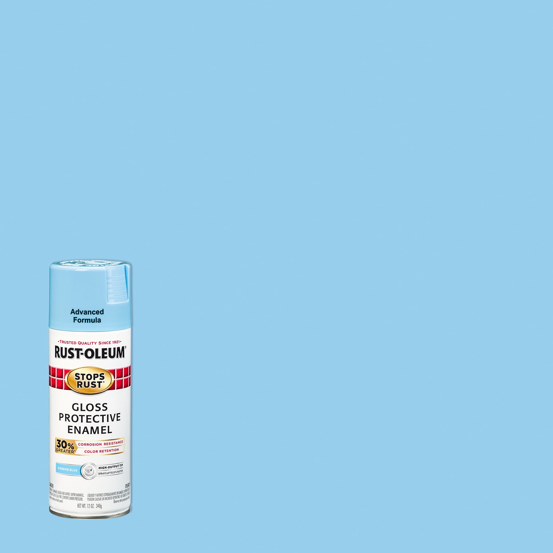 Rust-Oleum Stops Rust Advanced Gloss Harbor Blue Protective Enamel Spray  Paint, 12 oz - Walmart.com