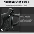 thumbnail image 3 of SAVADECK Carbon Road Bike, Warwinds3.0 700C Carbon Fiber Frame Carbon Fork Racing Bicycle with Shimano SORA 18 Speed Derailleur System and Double V Brake., 3 of 7