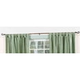 thumbnail image 2 of Olive Green Tab Top  Velvet Curtain / Drape / Panel   - 80W x 120L - Piece, 2 of 2