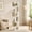 White, variant on YWEN 360° Rotating Bookcase, 6 Tier Spinning Bookshelf with Acrylic Panels, Space Saving Floor Standing Display Tower for Living Room/Home Office/ Bedroom