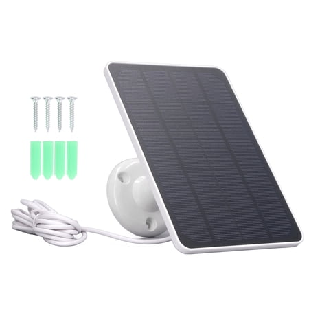 Thalyn Solar Panel Type C Solar Panel Charger, 10W Solar Panel Wide Compatibility for Light