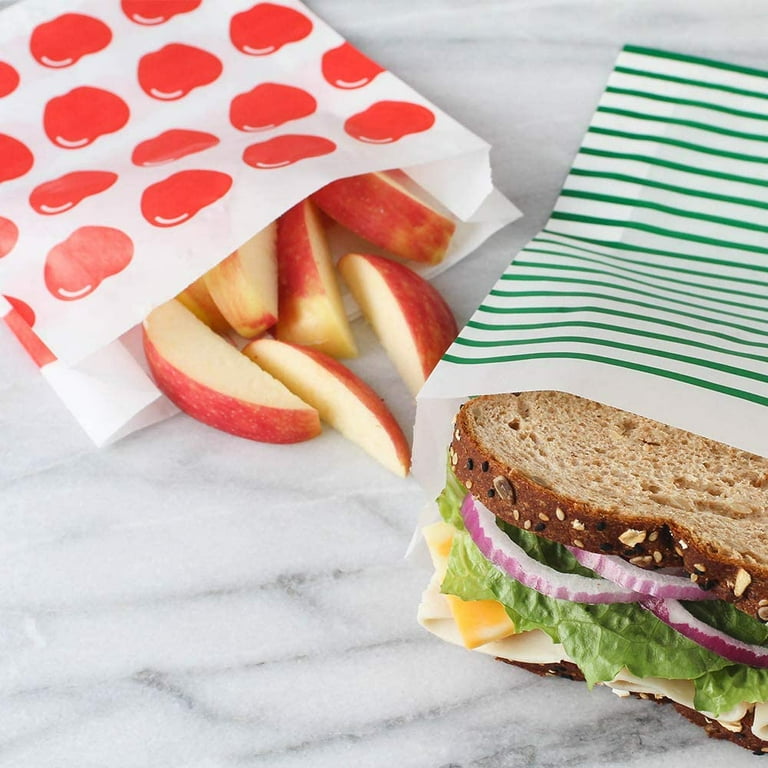 Lunchskins Recyclable & Sealable Paper Sandwich Bags - Apple - 50ct : Target