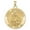 Yellow Gold, variant on Picturesongold.Com Saint Homobonus Religious Medal Necklace Pendants - 2/3 inch Size of Dime, Solid 14K Yellow Gold