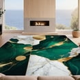 thumbnail image 2 of Design&I 5'x7' Ultra Soft Area Rug, Round Abstract Swirl Interlocking Vein Veined Center Minimalist None Fluffy Washable Non Shedding for Bedroom Living Room Home Office, 2 of 7