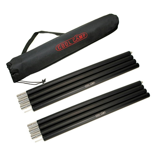 koolsoo 28mm 240cm Aluminum Tent Tarp Rod Assembled Pole Set Repair with Storage Bag