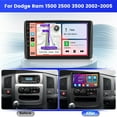 thumbnail image 2 of Podofo 2+64G Screen for Dodge Ram 1500 2500 3500 2002 2003 2004 2005 CarPlay Stereo Android 15.0 Car Radio 10.1 Inch Touchscreen Android Auto Backup Camera GPS FM RDS DSP 26UI, 2 of 11