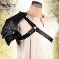 thumbnail image 5 of Medieval PU Leather Single Shoulder Armor Viking Knight Warrior Pauldrons Gladiator Drama Cosplay Accessories Photography Props, 5 of 5