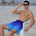 thumbnail image 3 of Aideaone Mens Swim Trunks with Compression Liner 5.5" Inseam Quick Dry Bathing Suit Lightweight Swimming Shorts Bathing Trunks Swimwear Board Shorts, 3 of 8