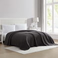 thumbnail image 3 of Grand Hotel Woven Cotton Blanket, Twin, Gray, 3 of 7