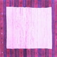 thumbnail image 1 of Ahgly Company Indoor Square Abstract Purple Contemporary Area Rugs, 4' Square, 1 of 4