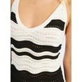 thumbnail image 5 of Striped V Neck Side Slit Maxi Dress, 5 of 5