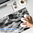 thumbnail image 4 of Gray Military Camouflage&nbsp;pad Mousewaterproofno Slip&nbsp;for Office Home Work GamingmousematRubber Base Mousepad with Stitched Edges 31.5x11.8inches, 4 of 7